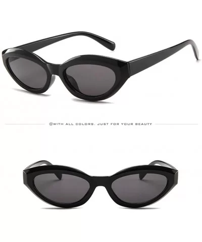 Women's Oval Sunglasses Polarized - Bold Retro Thick Frame Eyewear - C - CT190NE97CD $4.02 Oval