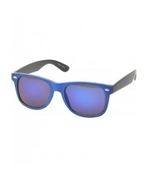 'Aaron' Retro Square Fashion Sunglasses - Blue - CG11P2VGRT7 $5.09 Square