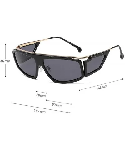 New Retro Oversized Square Sunglasses Women Vintage Brand Black Big Driving Windproof Sun Glasses Female - C0192ZXZD83 $10.34...