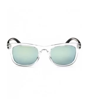 Polarized Sunglasses for Women Men - LP10604 - Crystal Green / Green Mirror Lens - CY18IL4CT7X $14.34 Wayfarer