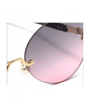 Sunglasses for Women UV400 Protection Fishing and Driving Travelling Trendy Rimless Cat Eye - Gray - CZ18WQ5NE08 $17.58 Cat Eye