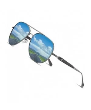 Matte Polarized Sunglasses-Shade Glasses Mirror Lens-Anti-glare Outdoor Eyewear - A - C2190EEUZL0 $34.94 Sport