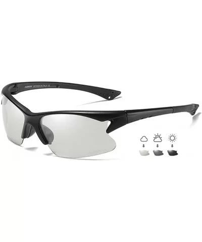 Sports Style Polarized Night Vision Sunglasses Retro Driving Sunglasses - C6. Gray Frame Red Lens - CQ18WR7ARC0 $8.38 Sport