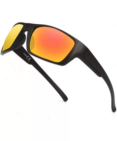 Sport Sunglasses Fashion Polarized Sunglasses Outdoor Riding Glasses Sports Sunglasses Adult - Black&red - CV18UKZHZ4K $4.76 ...