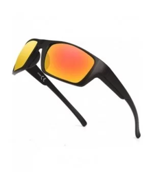 Sport Sunglasses Fashion Polarized Sunglasses Outdoor Riding Glasses Sports Sunglasses Adult - Black&red - CV18UKZHZ4K $4.76 ...