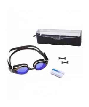 Swim Goggles Anti-Fog UV Protection Adjustable Strap Swim Glasses Adult - Blue - C218SSI3MRR $9.44 Goggle