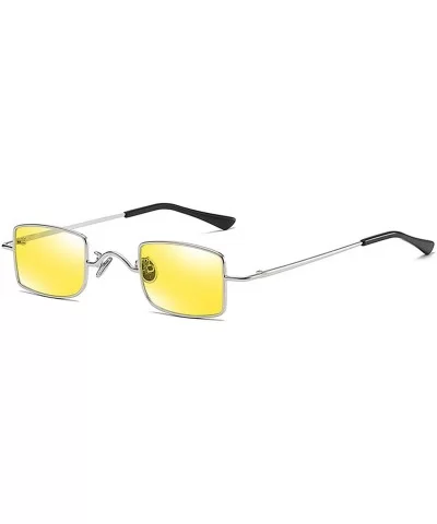 New Retro Classic Small Square Sunglasses Men Sun Glasses Women Vintage Metal Frame Lens Eyewear UV400 - 8 - C6198ZYW0RT $39....