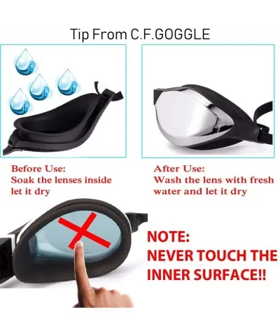 Swim Goggles Anti-Fog UV Protection Adjustable Strap Swim Glasses Adult - Blue - C218SSI3MRR $9.44 Goggle