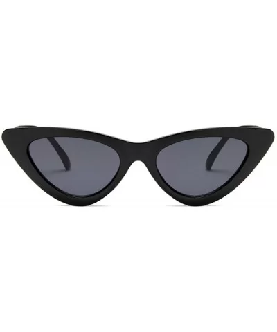 Small Cat Eye Sunglasses Red Black Frame Women Sun Glasses Vintage Sexy Eyewear Shades UV400 - Black Purple - CW197A2S0L0 $28...