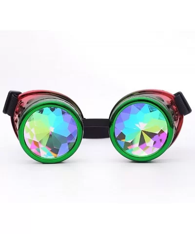 Fashion Creative Hippie Colorful Glasses Rave Festival Party EDM Sunglasses Diffracted Lens - Multicolor B - CP18RH3NKOE $11....