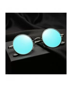 Retro Punk Style Round Polarized Sunglasses Men Women Metal Frame Sun Glasses UV400 - C3 - CI19854MDQK $11.67 Goggle