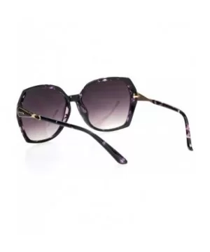 Womens Classic 90s Rhinestone Metal Jewel Hinge Butterfly Sunglasses - Purple Tortoise Smoke - C118OQW9R5C $8.49 Rectangular