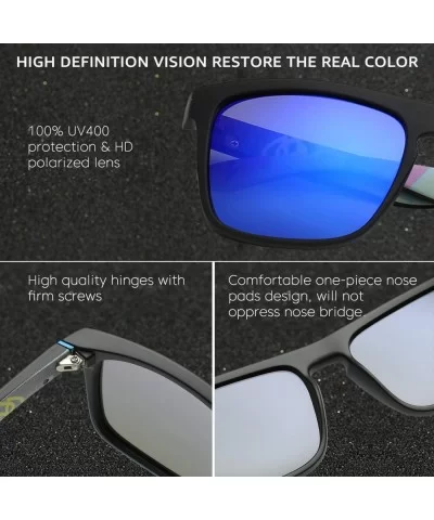 Retro Polarized Sunglasses for Men and Women Classic Vintage Square Sun Glasses UV400 Protection - CD196WT02XO $21.22 Rectang...