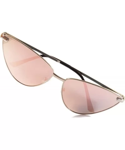 Single or 2 Pack Pink Mirrored Flat Lens Sunglasses Women - Pink - CJ18688ER67 $11.28 Cat Eye