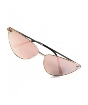 Single or 2 Pack Pink Mirrored Flat Lens Sunglasses Women - Pink - CJ18688ER67 $11.28 Cat Eye