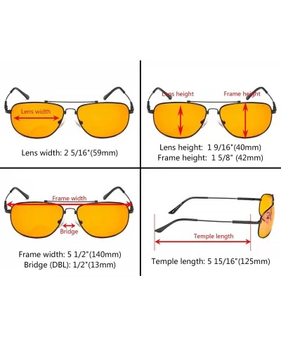 Blue Blocking Orange Tinted Bifocal Glasses for Reading Computer Screen Men Bendable Titanium - 1803-gunmetal - CA18ZGX846H $...