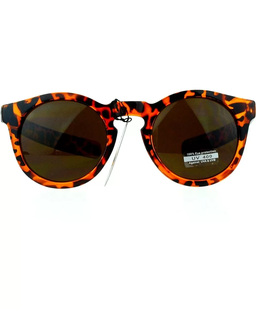 Mens Retro Thick Plastic Keyhole Warp Horn Rim Sunglasses - Tortoise - C911AL2BI0J $8.33 Wayfarer