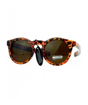 Mens Retro Thick Plastic Keyhole Warp Horn Rim Sunglasses - Tortoise - C911AL2BI0J $8.33 Wayfarer