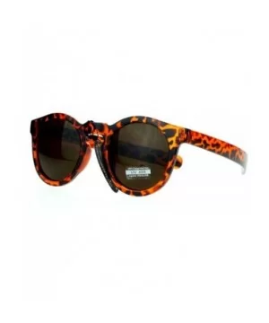 Mens Retro Thick Plastic Keyhole Warp Horn Rim Sunglasses - Tortoise - C911AL2BI0J $8.33 Wayfarer