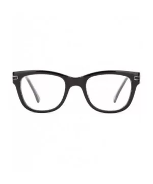 Women's Metal Frame Cat Eye Stye High Fashion Clear Lens Glasses - Black/Silver - CV11G6GQUFN $4.97 Wayfarer