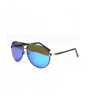 Style Classic Aviator Sunglasses Polarized 100% UV protection - Silver Blue - CY182KZA0XY $10.76 Aviator