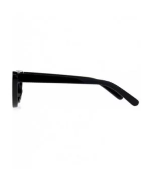 Womens Mod Chic Retro Gothic Cat Eye Plastic Sunglasses - Black Mirror - CD18C2ZQU66 $5.78 Cat Eye