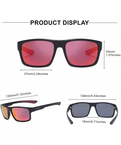 Men's Classic Polarized Sunglasses Driving Vintage UV400 Sun Glasses for Men Women - CA18U2H6RIQ $9.91 Square