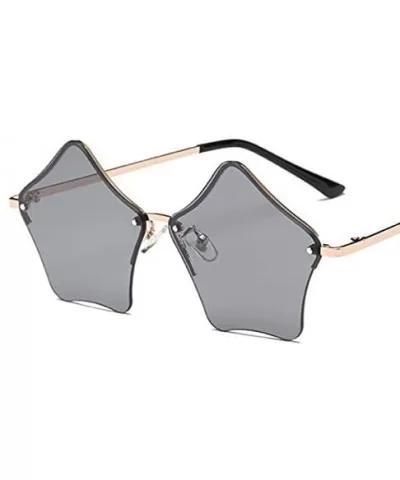 Rimless Star Sunglasses Women Elegant Luxury Retro Shades Hipster Glasses Designer Gradient Sunglasses - CQ18Y5D04S8 $21.20 S...