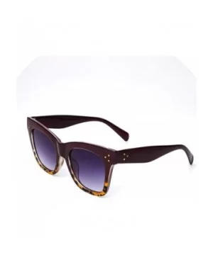 Leopard Printed Vintage Retro Designer Sunglasses Women Black Square Glasses for Men Unisex Eyewears - C07 - CH18W7I2W6X $22....