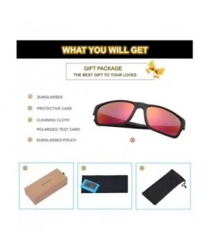 Men's Classic Polarized Sunglasses Driving Vintage UV400 Sun Glasses for Men Women - CA18U2H6RIQ $9.91 Square