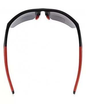 Retro Mens Womens Sports Half-Rimless Bifocal Sunglasses - Black Frame/Red Arm - C3189AI37K8 $17.01 Sport