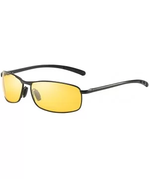 Yellow Tinted Polarized Sunglasses Low Light Overcast Fishing Driving Increase Contrast UV400 Protection - C918EO9AQ9D $15.60...