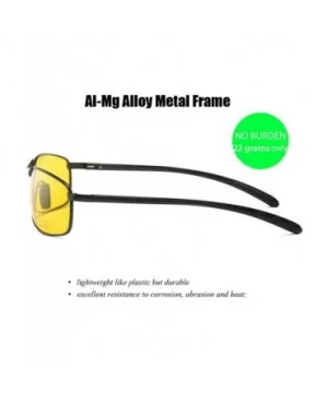 Yellow Tinted Polarized Sunglasses Low Light Overcast Fishing Driving Increase Contrast UV400 Protection - C918EO9AQ9D $15.60...