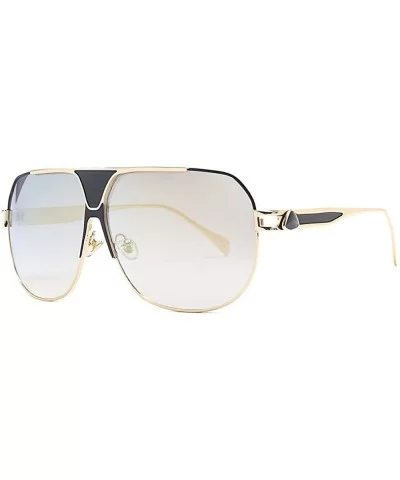 Driving men sunglasses fashion sports sunglasses - Gold C4 - CC1905L88L0 $14.73 Square