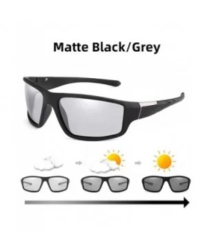 Photochromic Sunglasses Matte Unisex-Polarized Outdoor Goggles-Shade Glasses - C - CC1905WOHMU $26.08 Rectangular