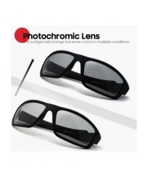 Photochromic Sunglasses Matte Unisex-Polarized Outdoor Goggles-Shade Glasses - C - CC1905WOHMU $26.08 Rectangular