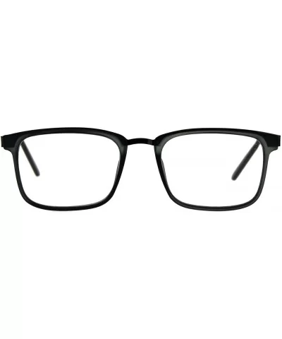 Reading Glasses Unisex Magnified Eyeglasses Rectangular Fashion Frame - Grey Gunmetal - CA18E7YKO9O $7.80 Rectangular