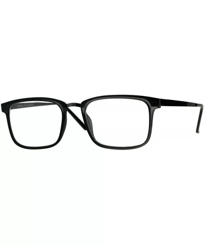 Reading Glasses Unisex Magnified Eyeglasses Rectangular Fashion Frame - Grey Gunmetal - CA18E7YKO9O $7.80 Rectangular