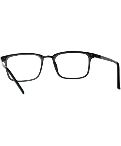 Reading Glasses Unisex Magnified Eyeglasses Rectangular Fashion Frame - Grey Gunmetal - CA18E7YKO9O $7.80 Rectangular