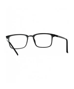 Reading Glasses Unisex Magnified Eyeglasses Rectangular Fashion Frame - Grey Gunmetal - CA18E7YKO9O $7.80 Rectangular