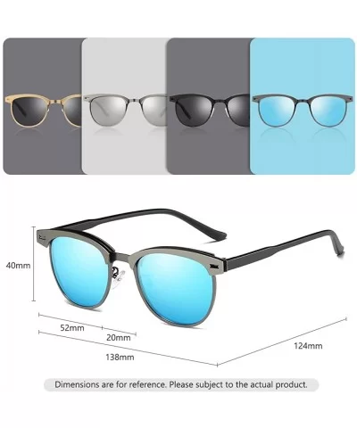 Cateye Women Sunglasses Polarized UV Protection Driving Sun Glasses for Fishing Riding Outdoors - Blue -Lens - CB18EO6L42S $1...