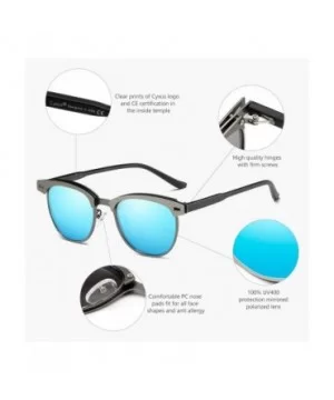 Cateye Women Sunglasses Polarized UV Protection Driving Sun Glasses for Fishing Riding Outdoors - Blue -Lens - CB18EO6L42S $1...