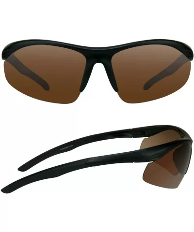 TR90 Semi Rimless Blue Blocker HD Vision Polarized Sunglasses. - CQ11N9PBMPH $18.22 Rimless