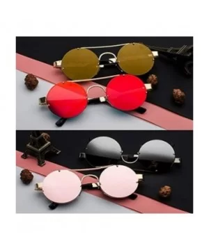 Unisex Fashion Sunglasses for Driving-Travel Outdoor Activites UV400 Eyewear - C7-gold Frame Blue Lens - CM18X4NYRQ4 $21.29 R...