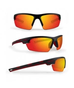 LINK Sport Motorcycle Riding Red/Black Sunglasses - Red-black - CW18M7QXGGA $11.94 Wrap