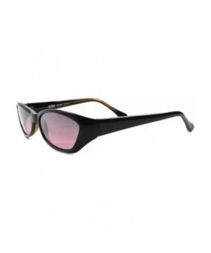 Vintage Classic 60s 70s Womens Pink Lens Black Cat Eye Style Sunglasses - CI18024I89H $9.19 Cat Eye