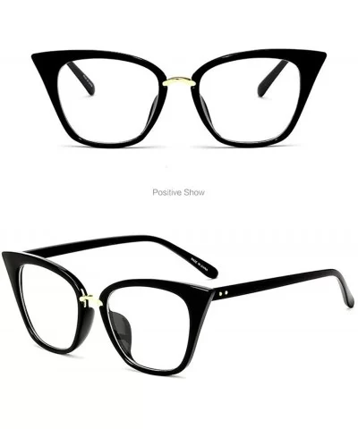 Fashion Vintage Cat Eye Sunglasses-Retro Eyewear Ladies Man - E - CF18Q3OWHO2 $7.56 Rectangular