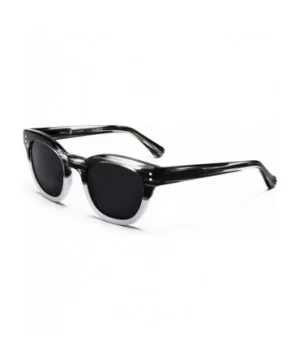 Women's Polarized Modern Classis Vista Horned Rim Vintage Sunglasses - Black - CG12E0DXJXJ $33.20 Round