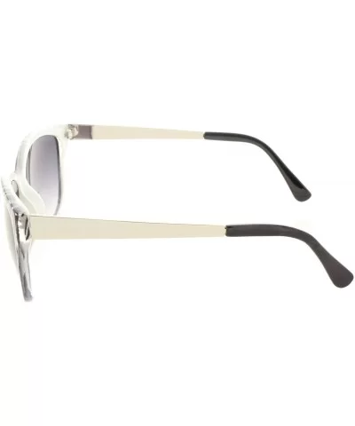 Bifocal Sunglasses Oversize - Designer Inspired Sun Readers UV400 Cateye Fashion - Zebra - CG187K2HK22 $8.43 Oversized