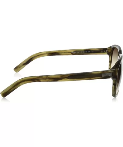 Men's Waters Rectangular Sunglasses - Striated Olive & Brown Gradient - CC12D0WXUVH $25.76 Rectangular